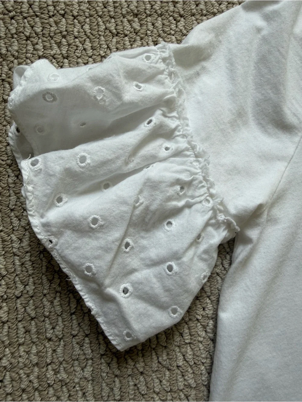 J. Crew White Short Sleeve Cotton Tee with Scoop Neck